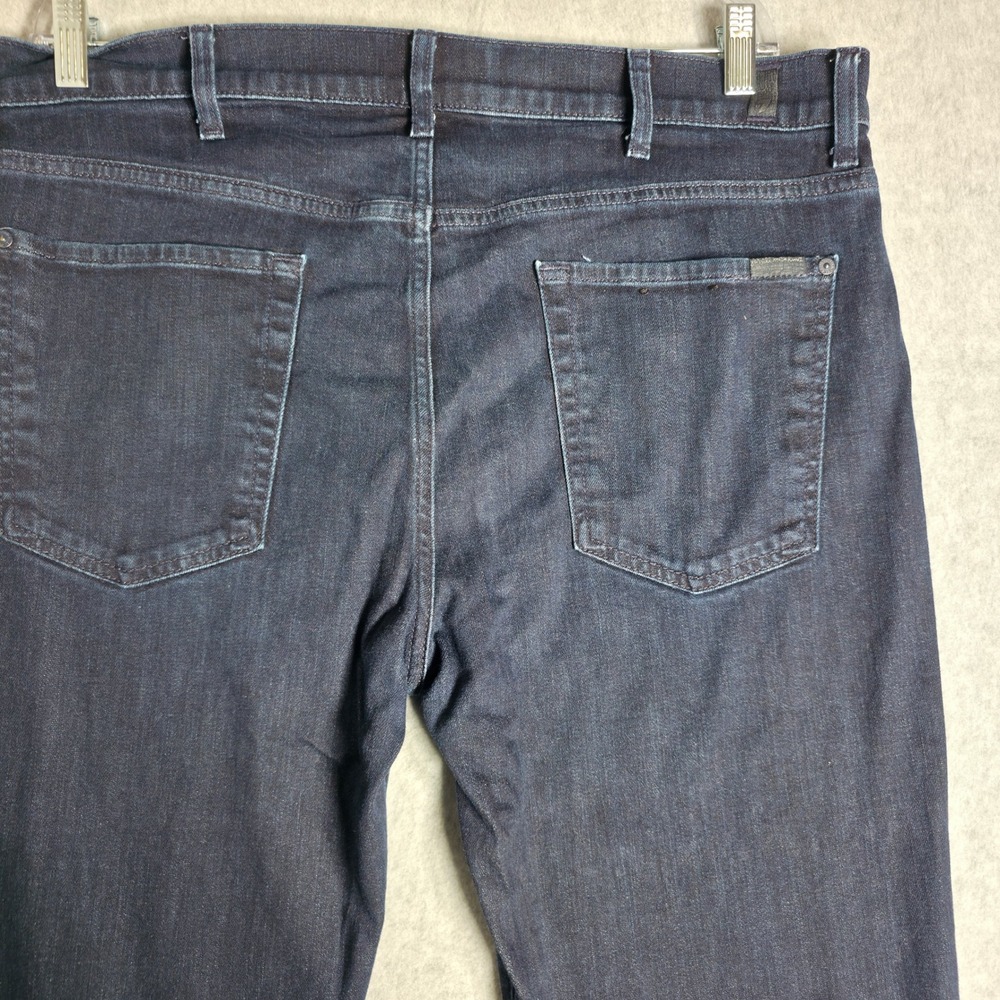 7 For All Mankind Slimmy Luxe Performance Jeans Mens 38 Dark Indigo Slim Fit - Picture 5 of 13